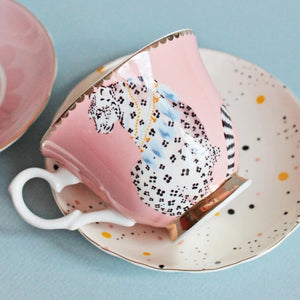 Big Cats 2x Teacup & Saucer Set