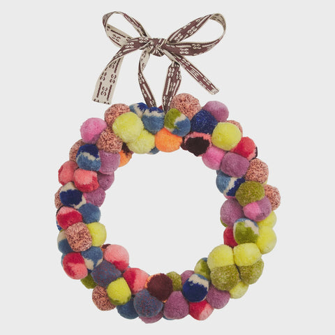 Pom Pom Wreath