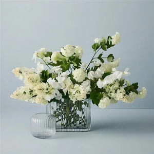 Ripple Oval Vase - Clear