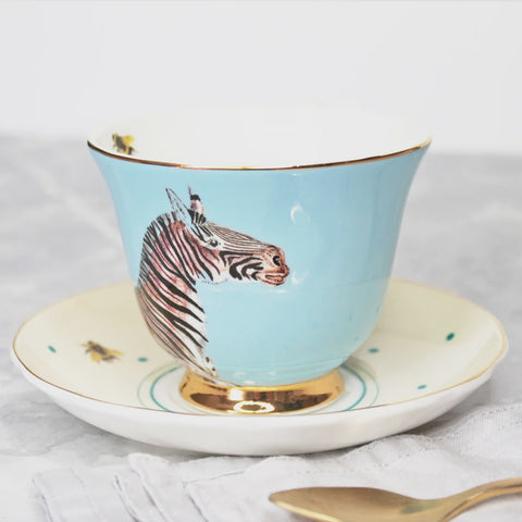 Zebra Teacup & Saucer