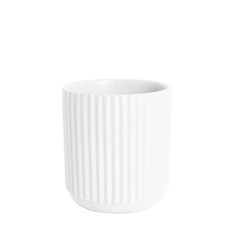 Ceramic Cypress Vase pot Ribbed