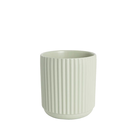 Ceramic Cypress Vase pot Ribbed