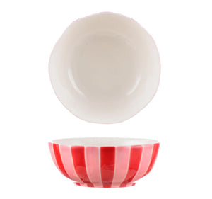 Pink/Red Strip Bowl