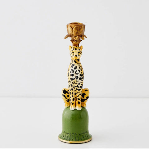 Leo Leopard Candle Holder