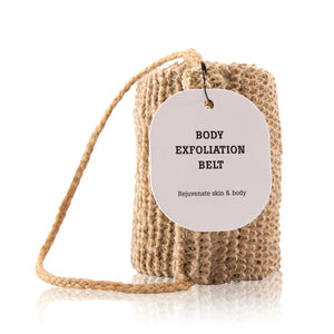 Body exfoliating belt