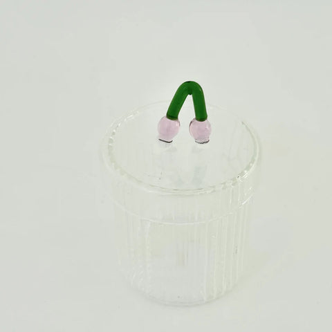 cherry glass jar