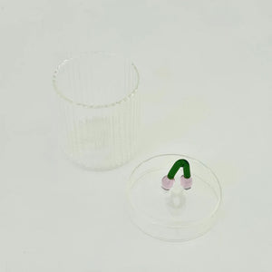 cherry glass jar