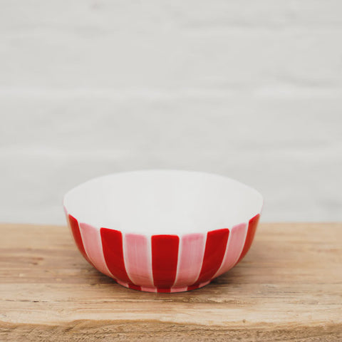 Pink/Red Strip Bowl