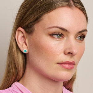 Green Alice Crystal Earring