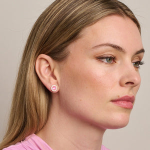 Pink Alice Crystal Earrings
