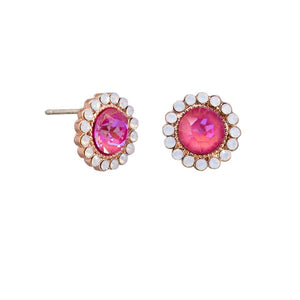Pink Alice Crystal Earrings