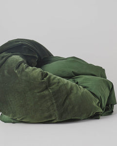 Velvet bean bag - Green