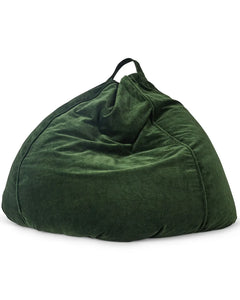 Velvet bean bag - Green