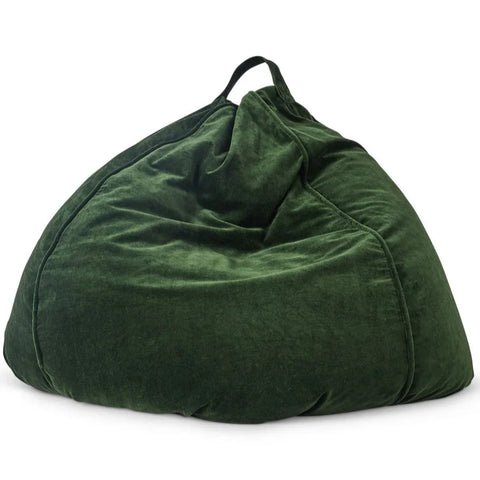 Velvet bean bag - Green