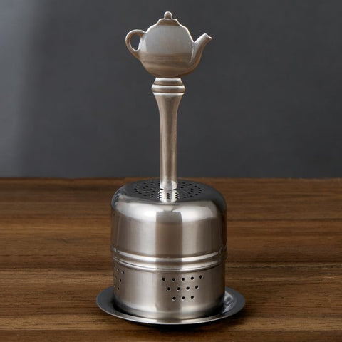 Tea infuser ball with handle