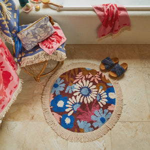 Joti Round bath mat