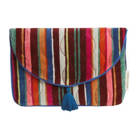 Corinne Velvet Clutch