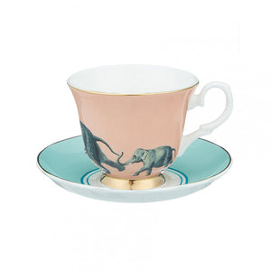 Elephant Family Teacup & Saucer