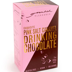 Exquisite Pink Salt Caramel Drinking Chocolate