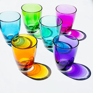 Fonte Lowball Glasses - Multi Set of 6